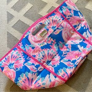 EUC Lilly Pulitzer Large Tote Cooler Sea Life Print